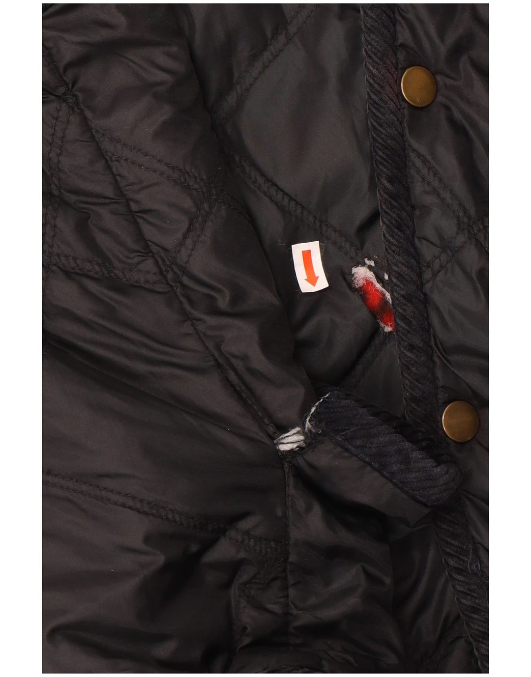 Vintage Herre Vendbar Quiltet Gilet UK 40 Large Black