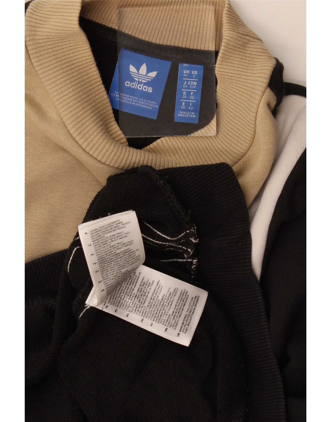 Adidas Dame Oversized Sweatshirt Jumper UK 10 Small Black Colourblock
