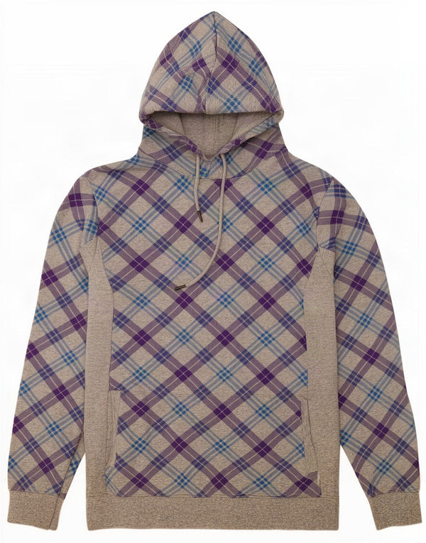 Jack & Jones Herre hættetrøje XL Grå plaid bomuld
