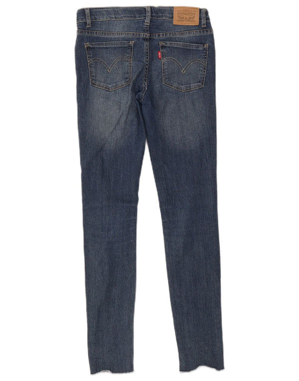 Levi's Girls 710 Super Skinny Jeans 11-12 år W27 L28 Blue Cotton