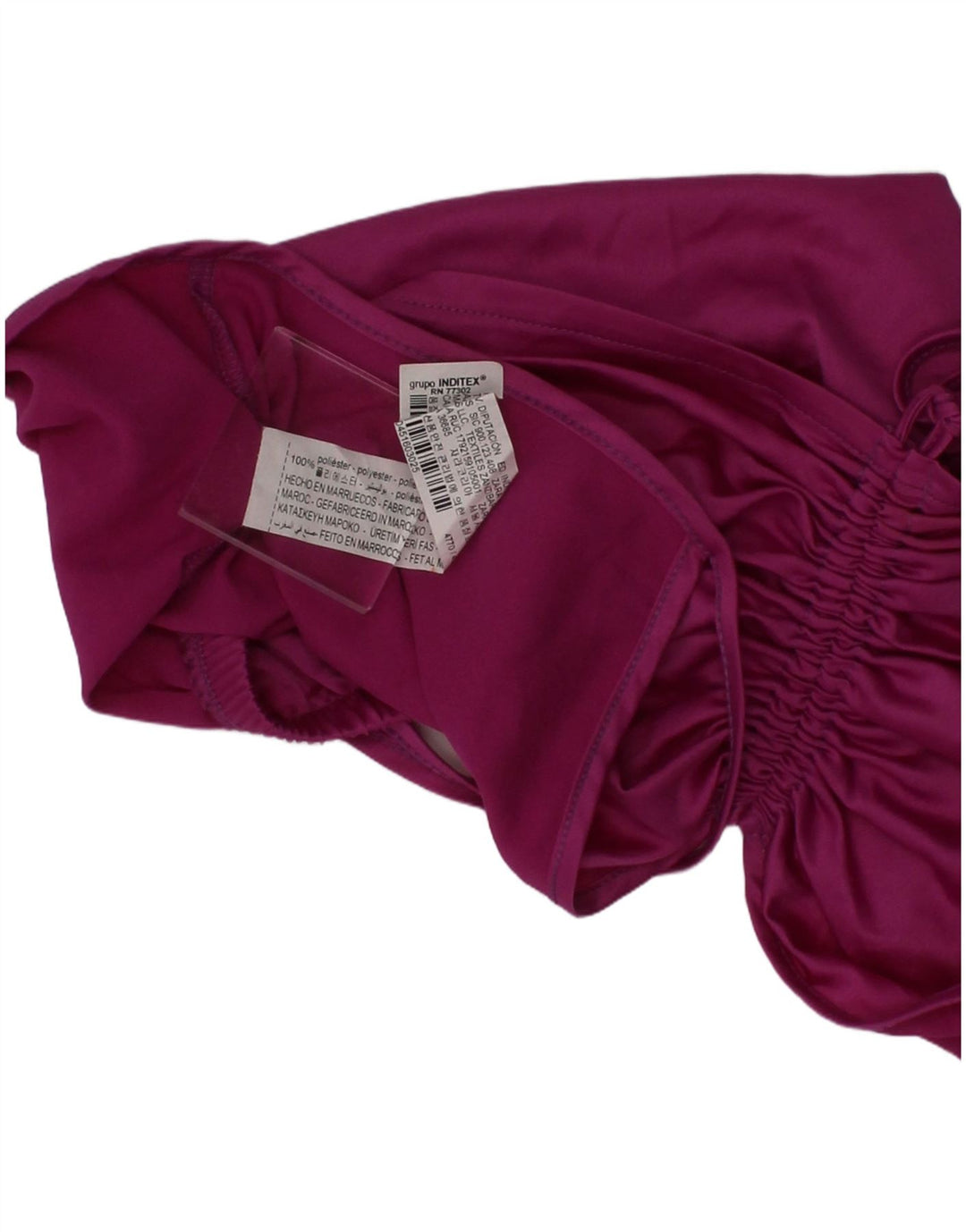 Zara Dame Crop Top Lille Lilla Polyester