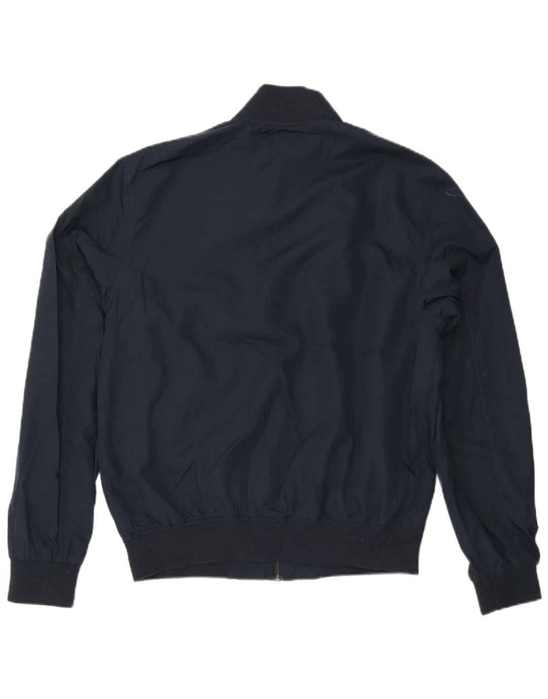 FRANSK FORBINDELSE Herre Bomber Jacket UK 40 Large Navy Blue Polyester
