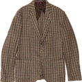 VINCENT Mens 2 Button Blazer Jacket UK 38 Medium Grey Check Vintage Vincent and Second-Hand Vincent from Messina Hembry 