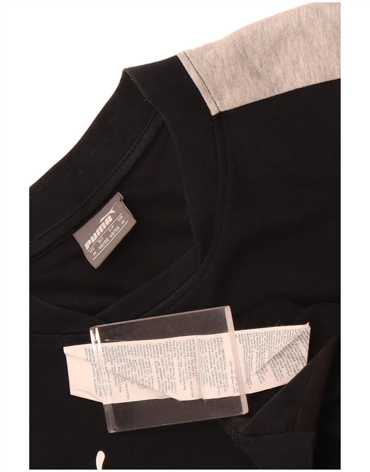 Puma Sweatshirt til mænd Medium Sort Colourblock Polyester