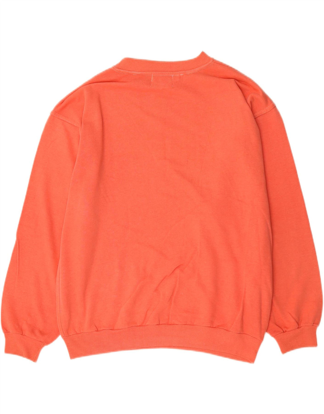 Vingar Herre Grafisk Sweatshirt Jumper Stor Orange Bomuld