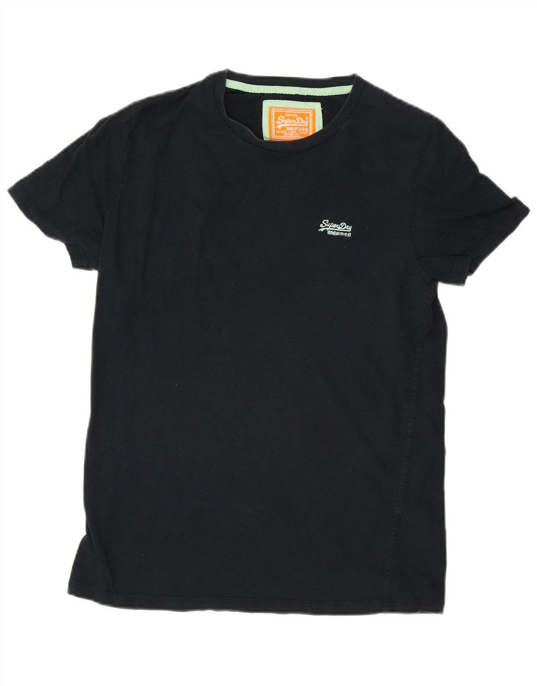 Superdry T-shirt top til mænd Stor marineblå bomuld