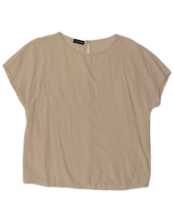 Emporio Armani Damebluse Top UK 14 Large Off White