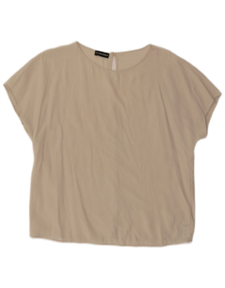 Emporio Armani Damebluse Top UK 14 Large Off White