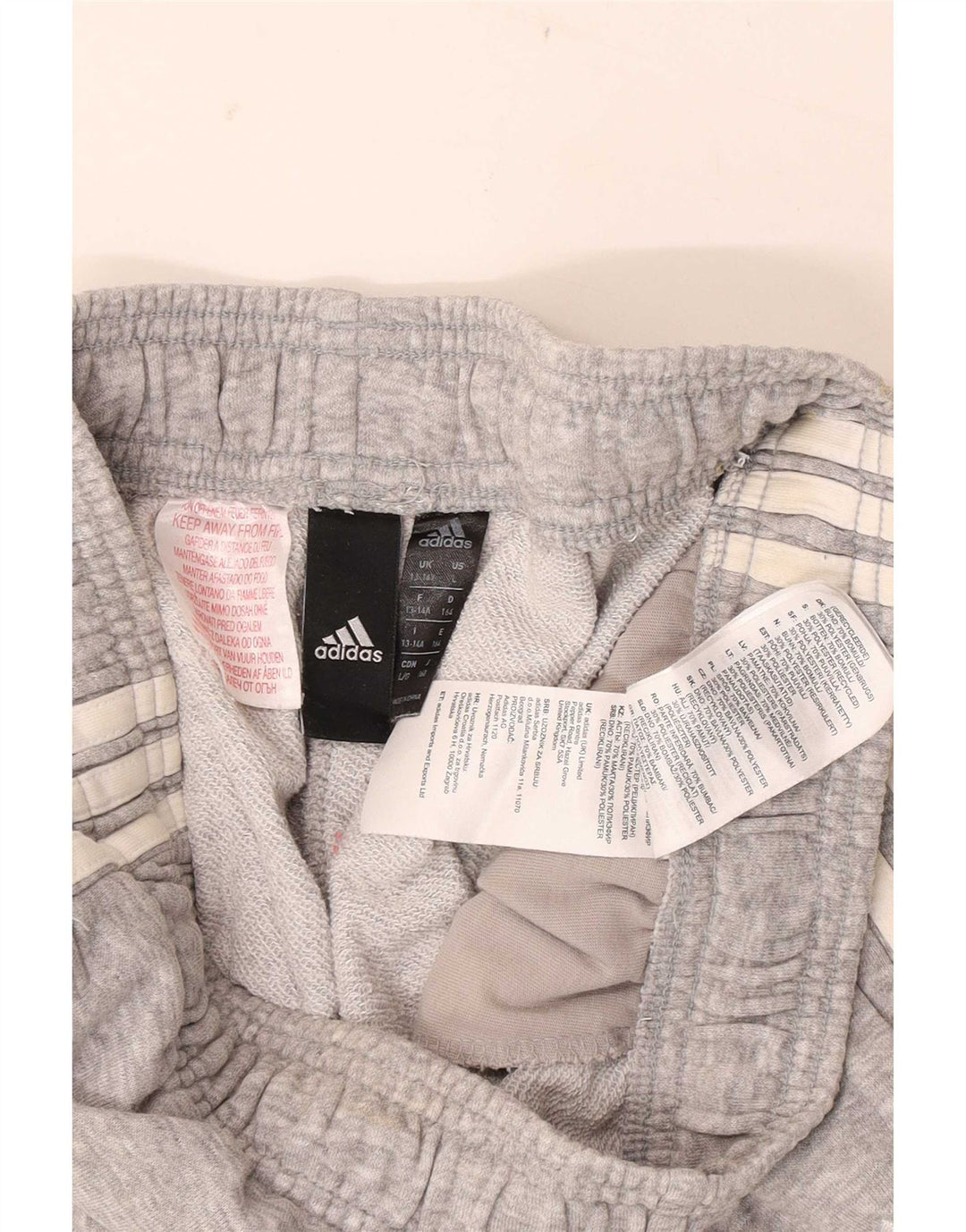 Adidas drenge Mickey Mouse træningsdragt Bukser Joggers 13-14 år Grå