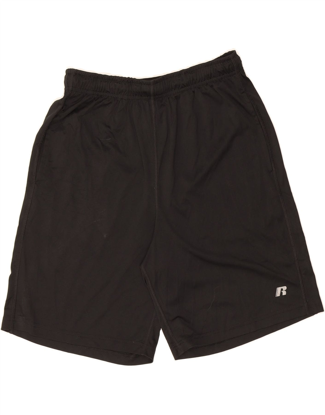 RUSSELL ATHLETIC Mens Dri-Power Sport Shorts Medium Black Polyester Vintage Russell Athletic and Second-Hand Russell Athletic from Messina Hembry 