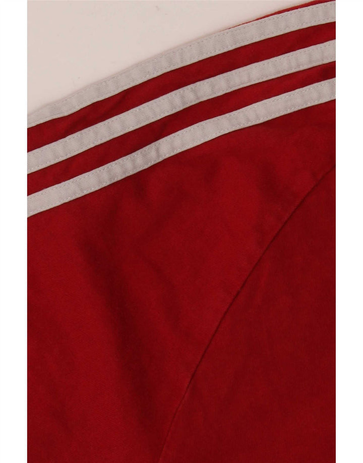Adidas Herre T-Shirt Top XL Rød Bomuld