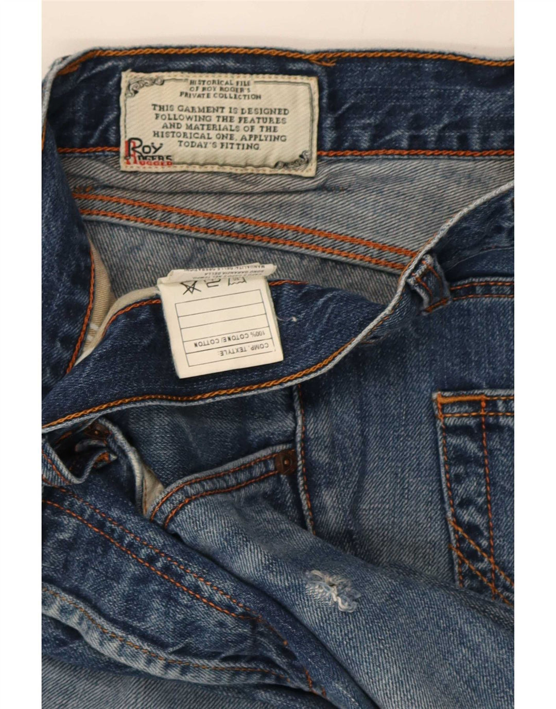 Roy Rogers Herre Slim Jeans IT 47 Medium W33 L33 Blå Bomuld