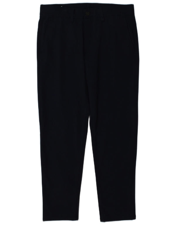Zara Herre Slim Chino Bukser EU 40 Medium W31 L29 Marineblå Polyester