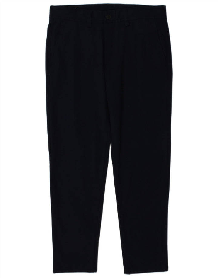 Zara Herre Slim Chino Bukser EU 40 Medium W31 L29 Marineblå Polyester
