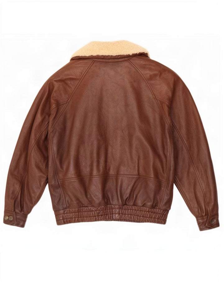 Marcos Herre Læderjakke UK 42 XL Brun