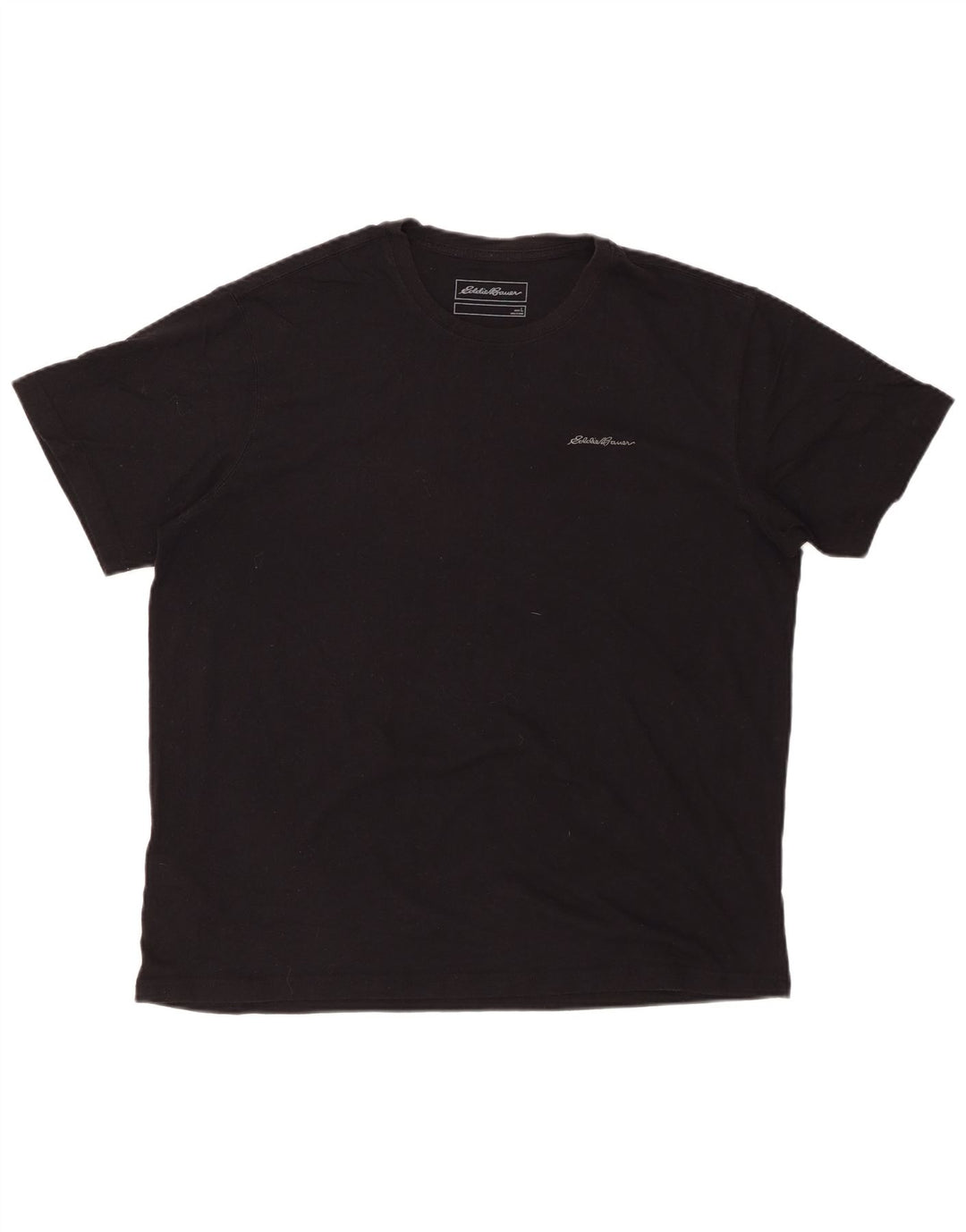 EDDIE BAUER Herre T-Shirt Top Stor Sort Bomuld
