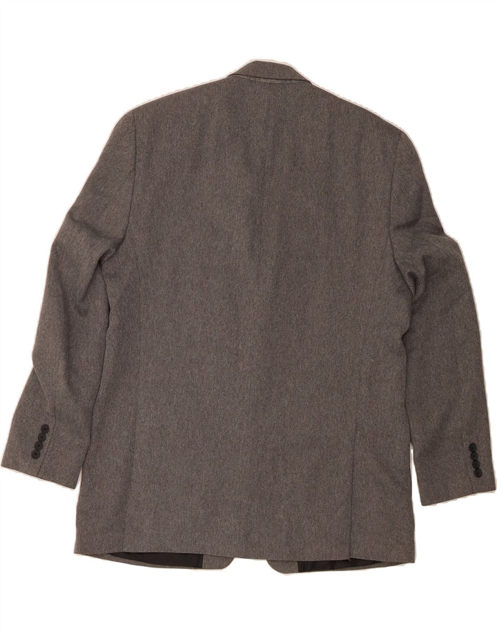 IZOD Mens 2 Button Blazer Jacket UK 46 3XL Grey Polyester Vintage Izod and Second-Hand Izod from Messina Hembry 