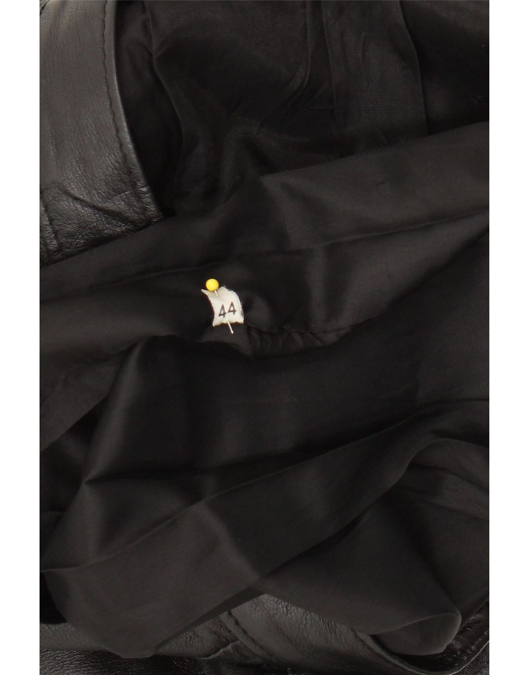 VINTAGE Womens Leather Skirt IT 44 Medium W27 L19 Black Vintage Vintage and Second-Hand Vintage from Messina Hembry 