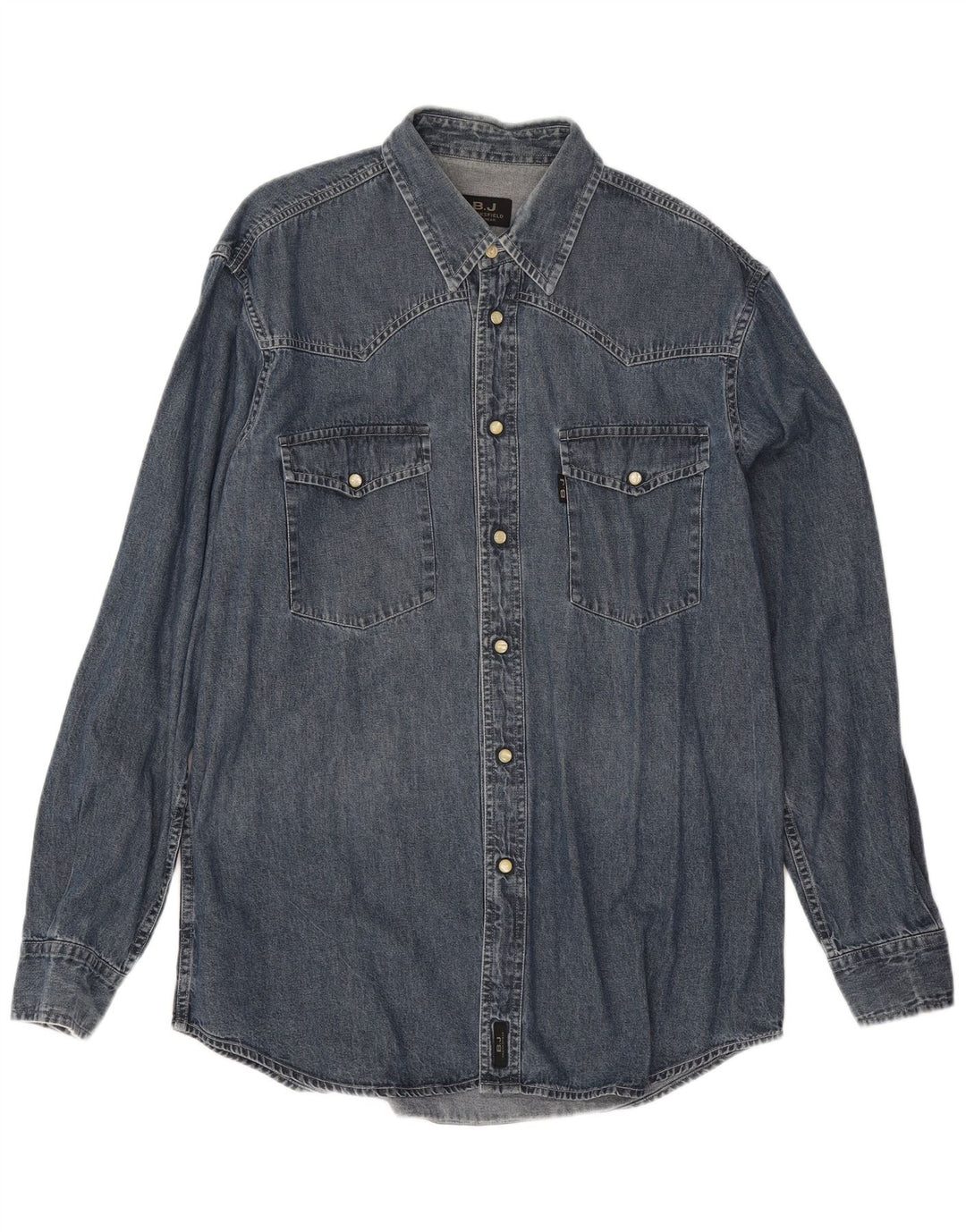 Brooksfield herre denim skjorte XL blå bomuld