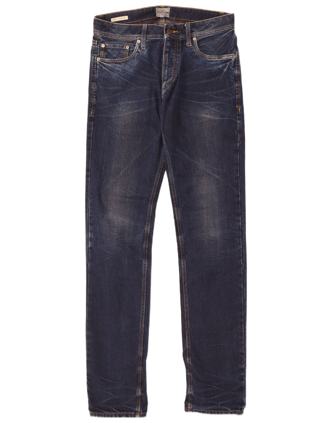 Jack & Jones Herre Tim Slim Jeans W32 L36 Blå Bomuld
