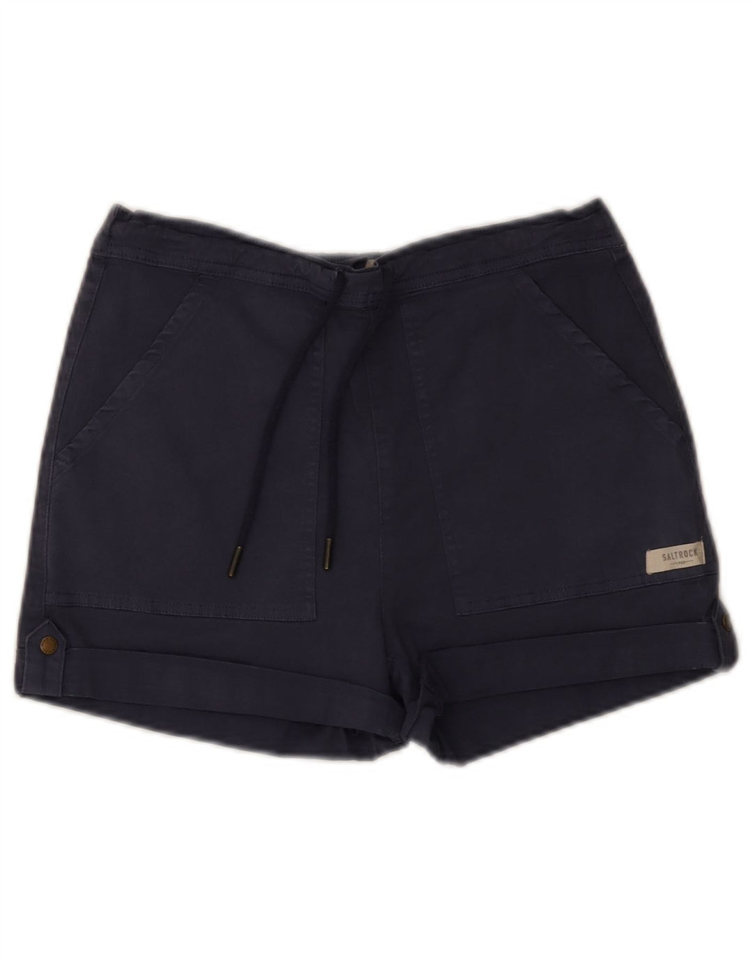 Saltrock chinoshorts til kvinder W30 Medium marineblå bomuld