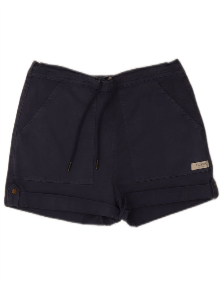 Saltrock chinoshorts til kvinder W30 Medium marineblå bomuld
