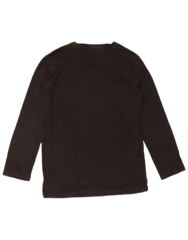 Calvin Klein Boys Grafisk Top Langærmet 14-15 År Sort Bomuld