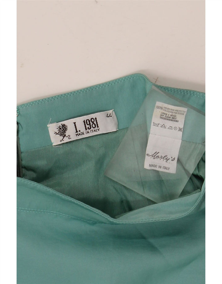 MARLY'S Pencil Nederdel til kvinder IT 44 Medium W28 Turkis polyester