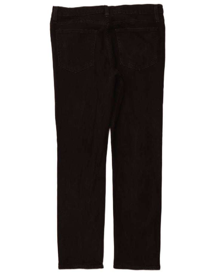 J. CREW Herre Flex Straight Jeans W34 L32 Sort Bomuld