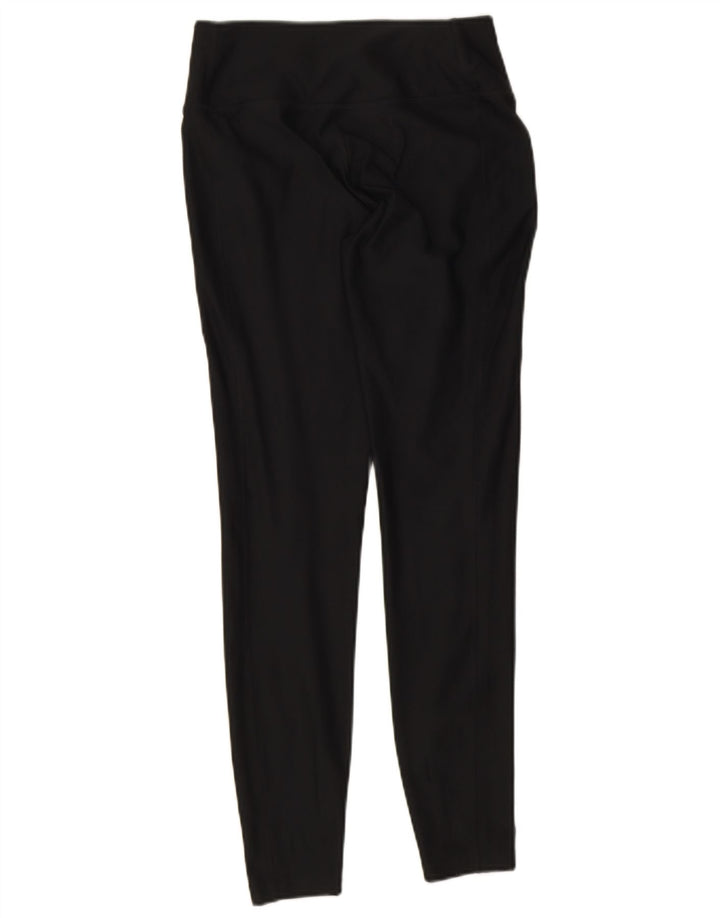 Nike Dame Dri Fit Leggings UK 4 XS Sort Polyester