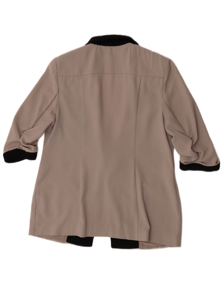 Marks & Spencer Dame Blazer Jacket UK 14 Large Grey Colourblock