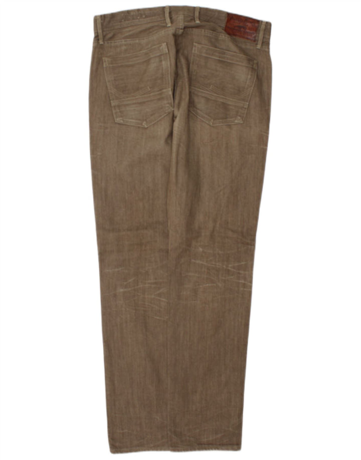 Jack & Jones Straight Jeans til mænd W34 L32 Khaki Bomuld
