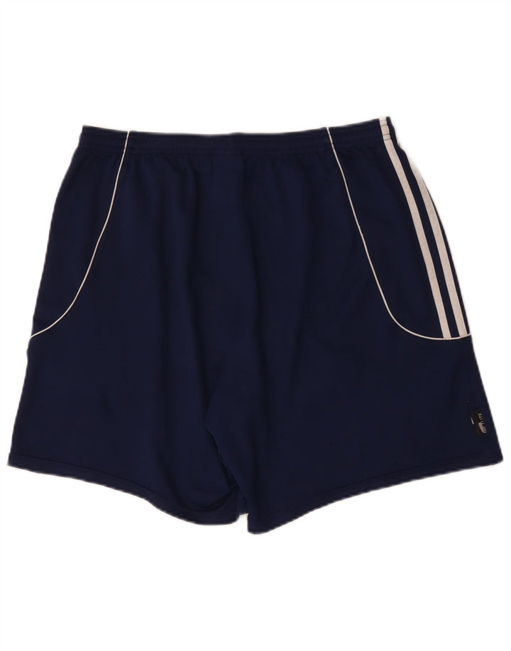 Adidas Dame Climalite Sport Shorts UK 14 Large Navy Blue Polyester