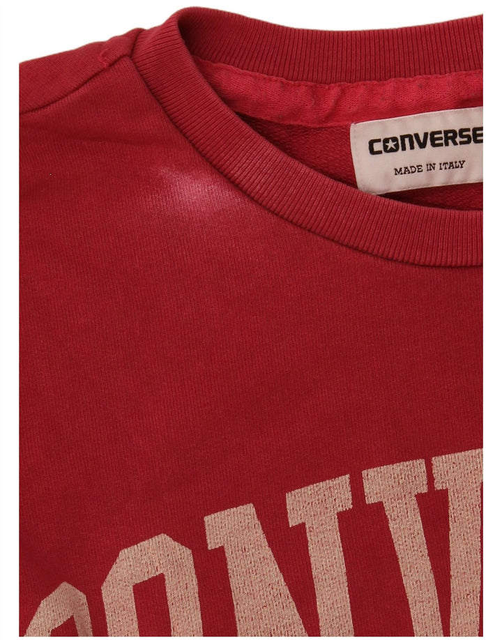 Converse grafisk sweatshirt til mænd, stor pink bomuld