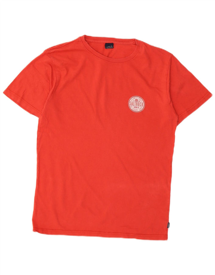 SALTROCK Mens Graphic T-Shirt Top Small Red Cotton