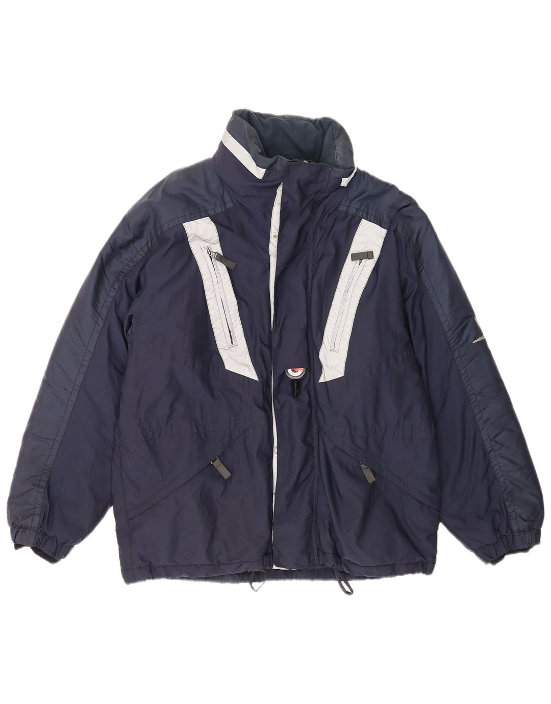 Belfe & Herre Skijakke IT 48 Medium Navy Blue Colourblock Polyamid