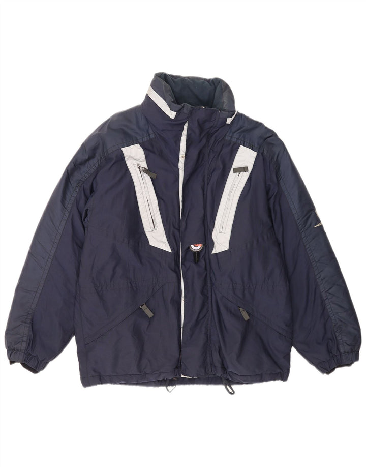 Belfe & Herre Skijakke IT 48 Medium Navy Blue Colourblock Polyamid
