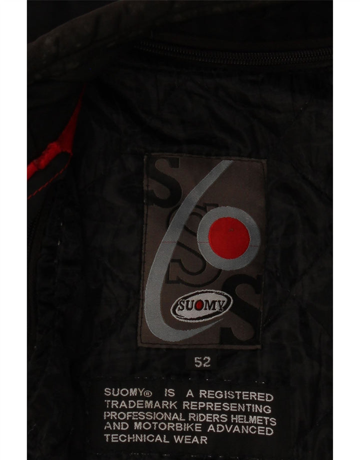 Suomy Herre Graphic Racer Jacket IT 52 XL Sort Nylon