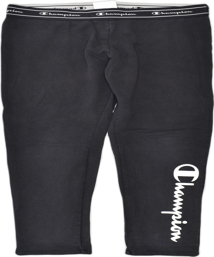CHAMPION Girls Tracksuit Trousers 11-12 Years Large Black Cotton | Vintage | Thrift | Second-Hand | Used Clothing | Messina Hembry 