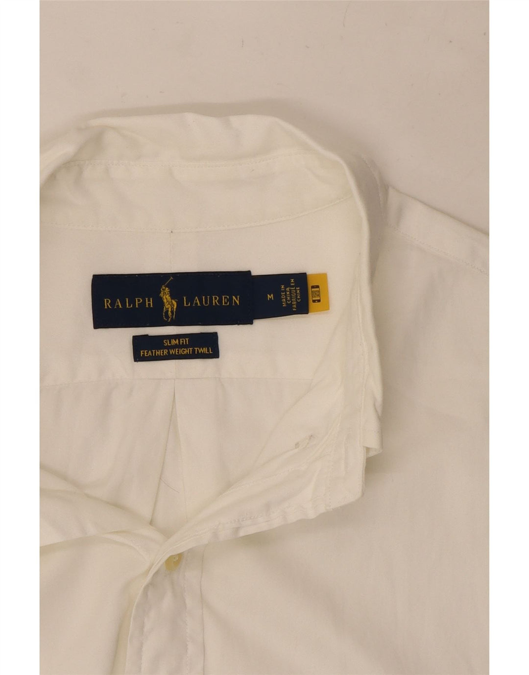 Ralph Lauren Herre Slim Fit skjorte Medium hvid bomuld