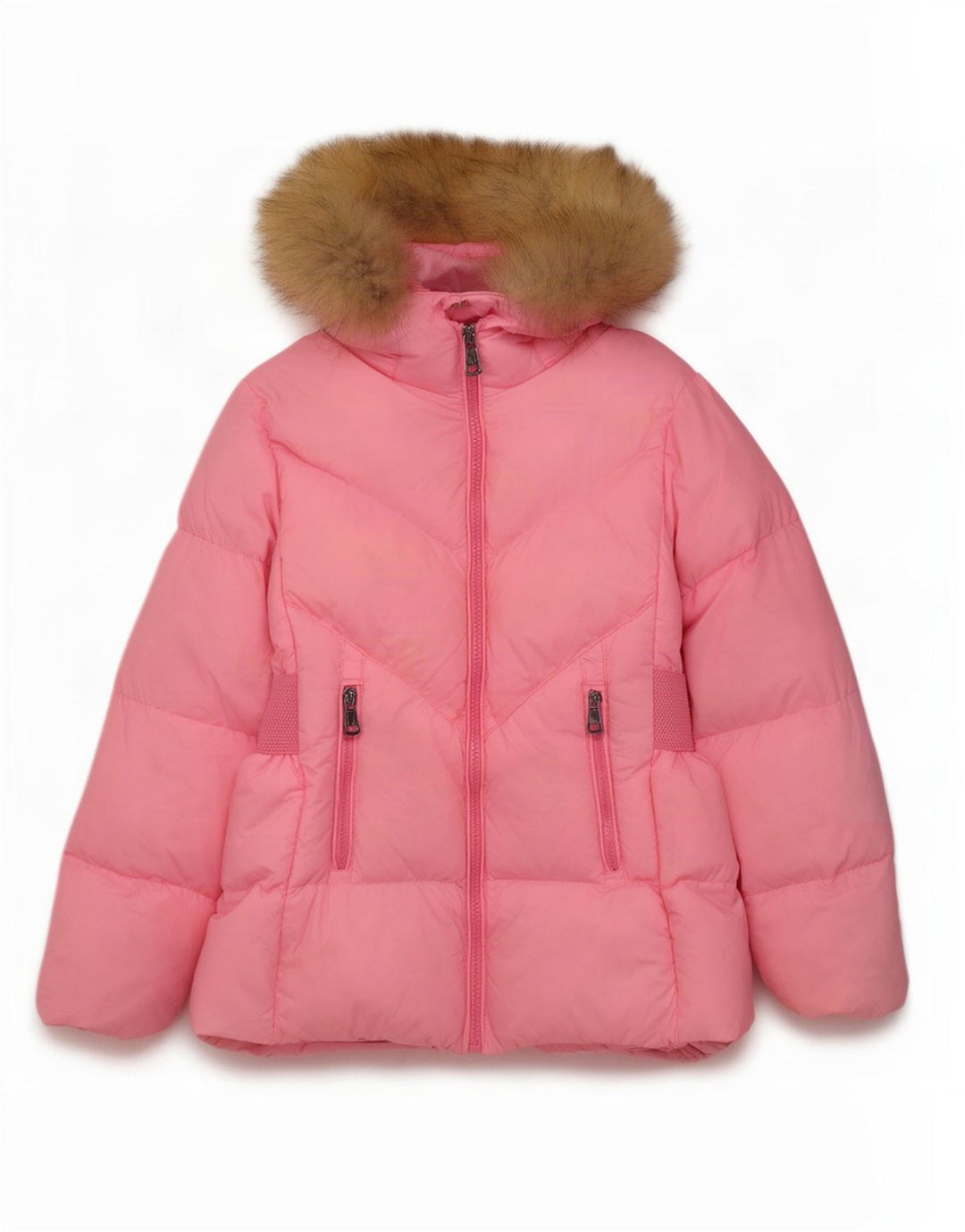 Moncler piger grafisk hætte polstret jakke 7-8 år Pink