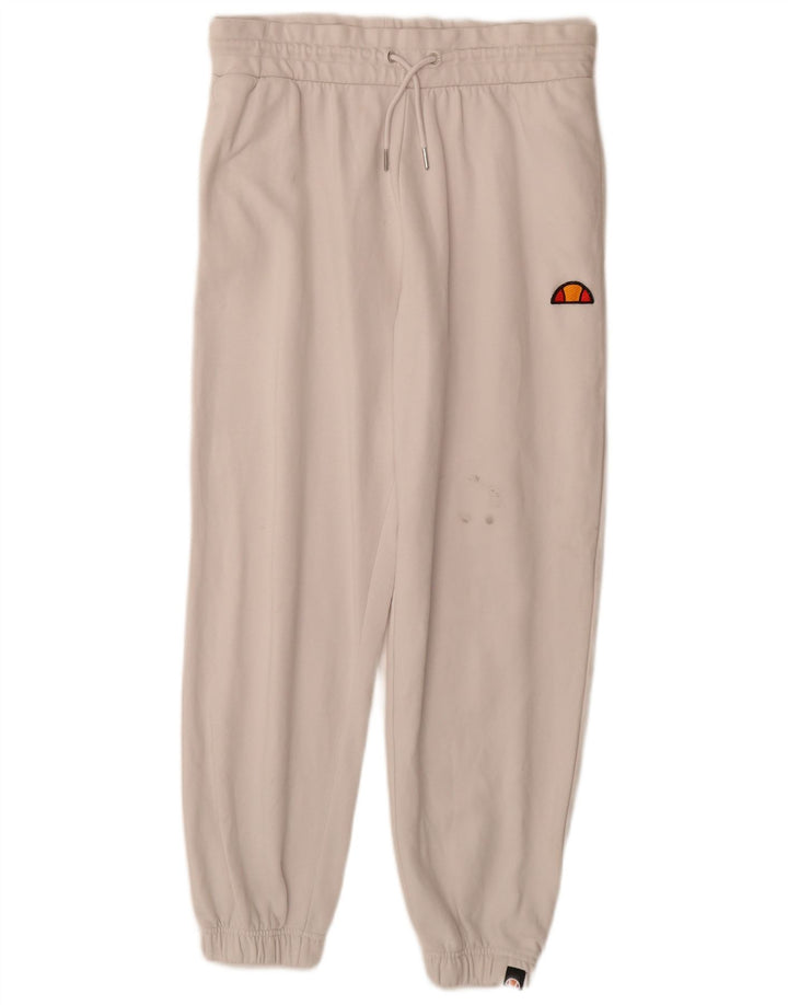 ELLESSE Træningsdragt til kvinder Joggers UK 14 Large Off White Bomuld