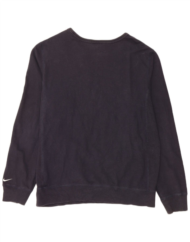 NIKE grafisk sweatshirt til mænd, stor marineblå