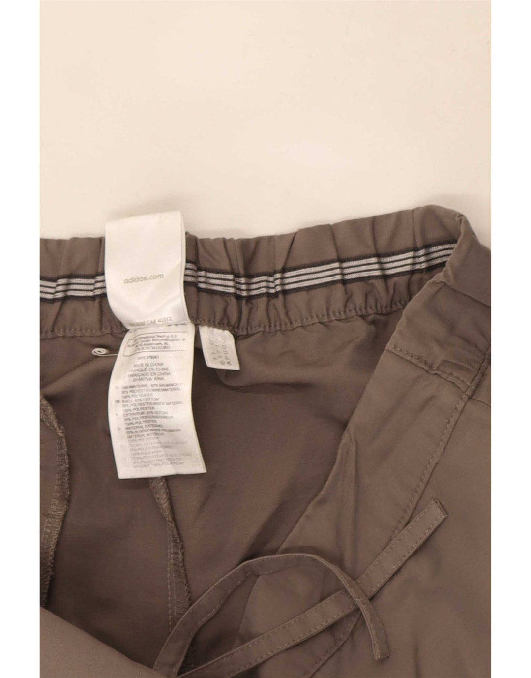 Adidas Bermuda Shorts til kvinder UK 12 Medium W30 Grå Bomuld