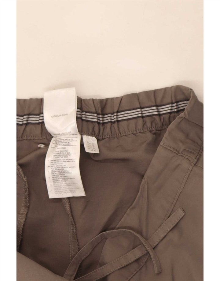 Adidas Bermuda Shorts til kvinder UK 12 Medium W30 Grå Bomuld