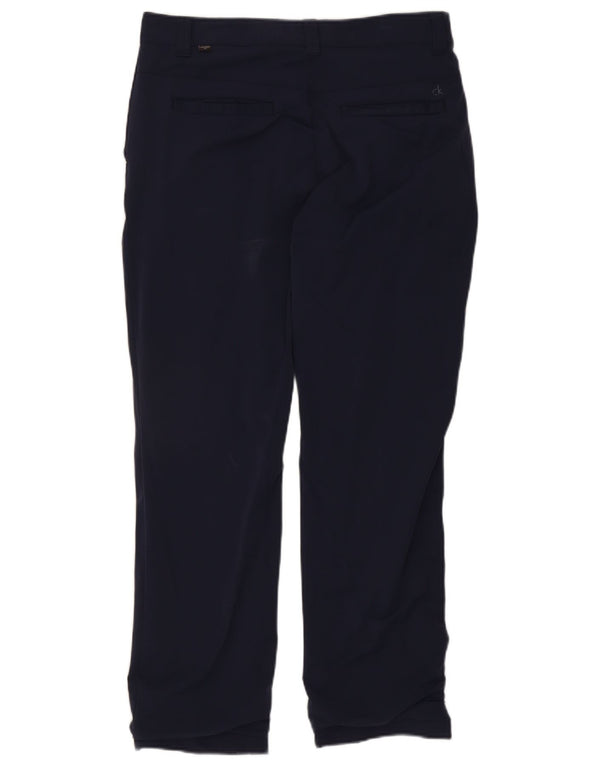 Calvin Klein Herre Golf Straight Chino Bukser W36 L31 Navy Blue Nylon