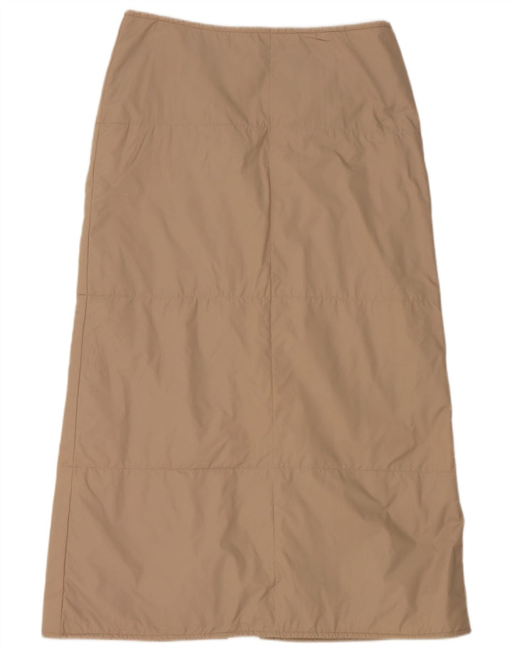 OUTRAGE Dame Højtalje Maxi Nederdel IT 46 Large W30 Beige Polyamid