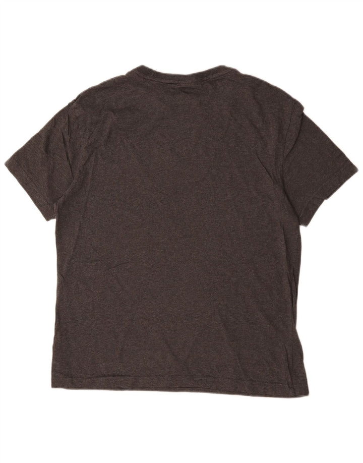 Calvin Klein Herre Grafisk T-Shirt Top Stor Grå Bomuld