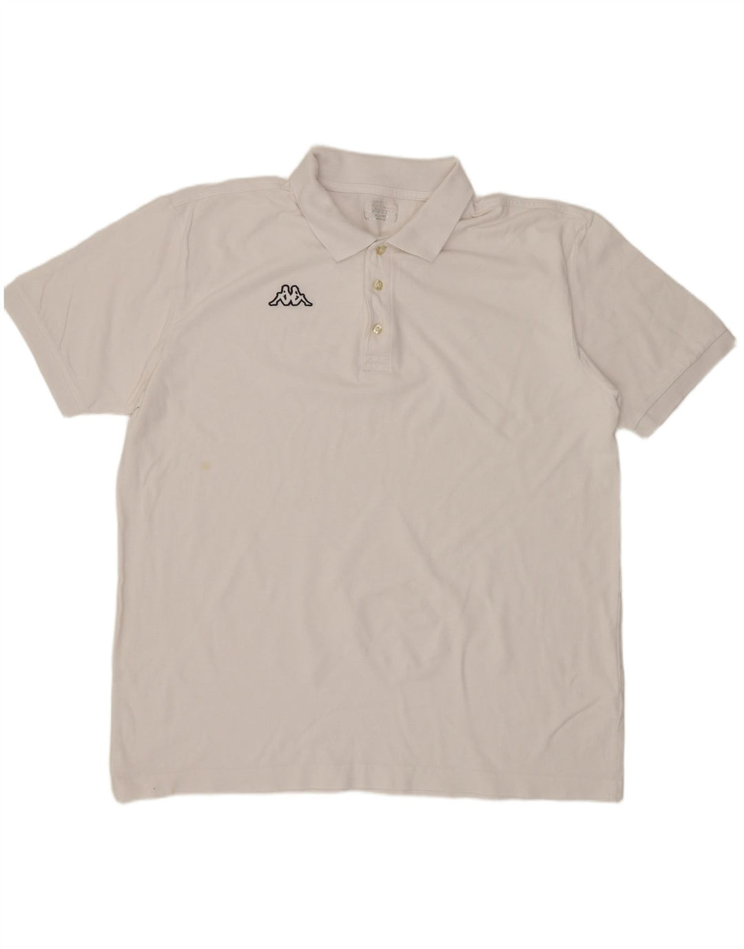KAPPA herre poloshirt 3XL hvid bomuld