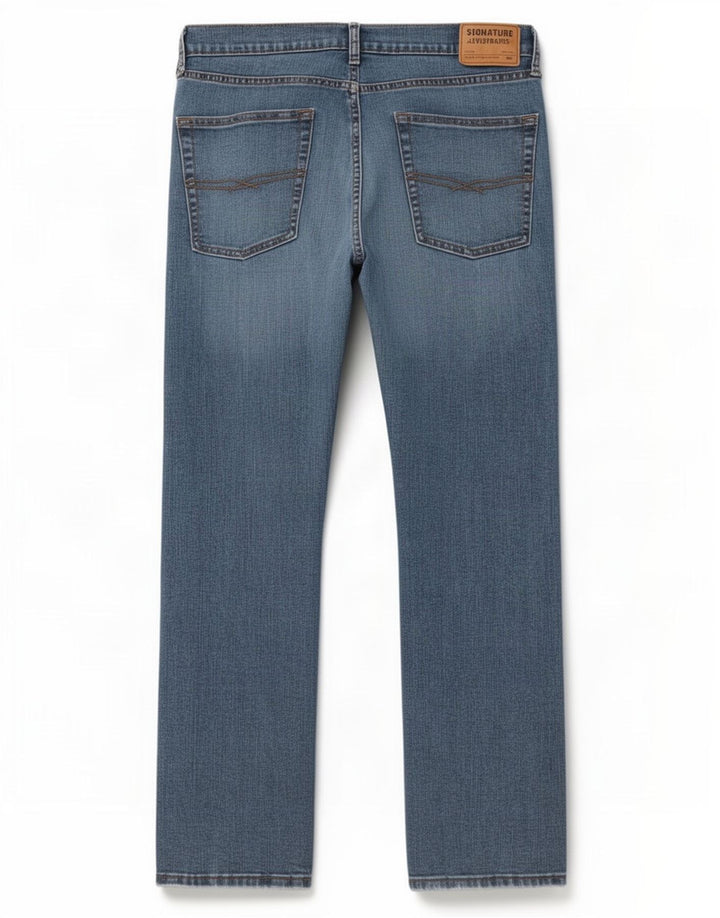 Levi's Herre Signature Straight Jeans W36 L32 Blå Bomuld